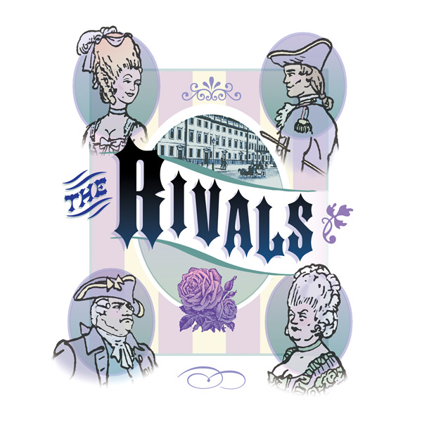 'Rivals' Photo illustration for Greer Garson Theatre Center, Santa Fe, NM