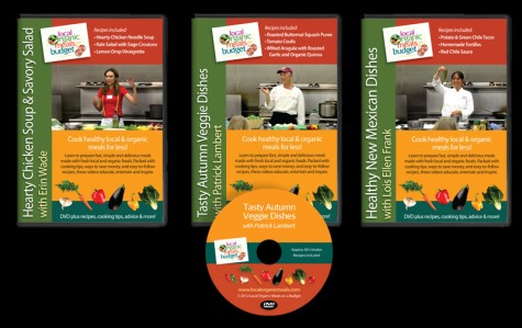 DVD Packaging Insert & Disc Design for Local Organic Meals on a Budget, Santa Fe, NM